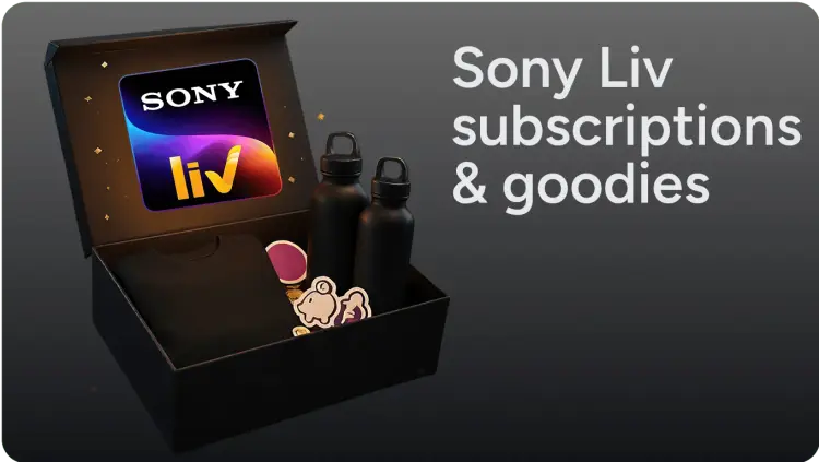 Sony Liv subscriptions & goodies Reward