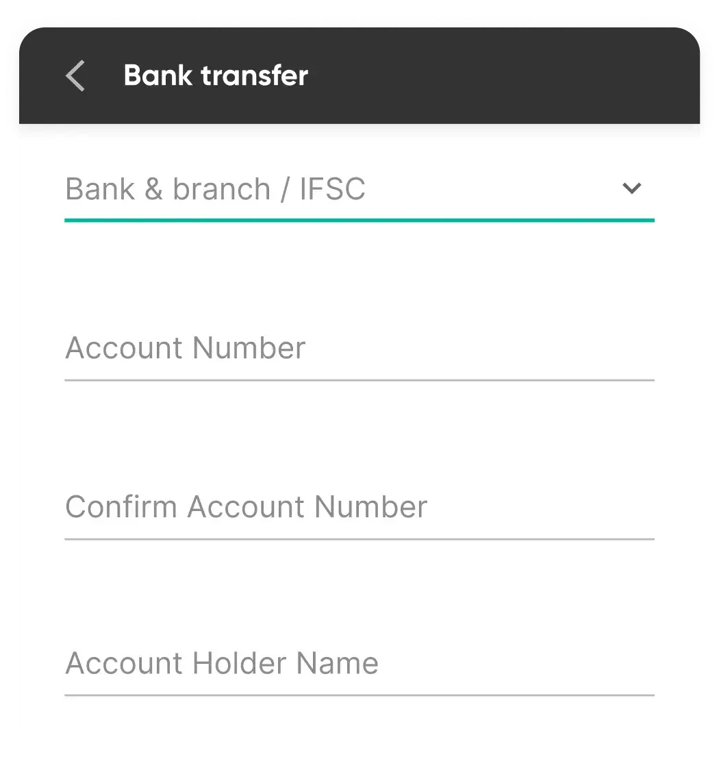 bank transfer